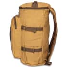 Coyote Brown Convertible Duffle and Backpack Cotton