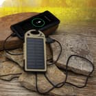 The 8,000 mAh Solar Charger and Power Bank will make sure that you never run out of juice for all of your electronic devices