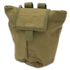 To carry your slingshot hunting gear, you’re getting the M48 MOLLE Roll-Up Dump Pouch, which can be attached to a tactical vest