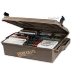 MTM Ammo Crate Utility Box ACR5 85-lb Capacity - Polypropylene Construction, O-Ring Seal System - Store Up To 20 Boxes Of Ammo