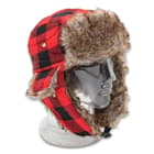 The trapper hat side view