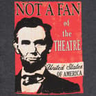 Not A Theatre Fan Charcoal Gray T-Shirt