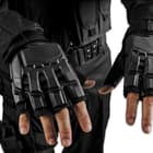 M48 OPS Military Law Enforcement Tactical Self Defense Gloves - Black - Large