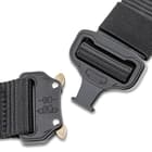 M48 Black Quick Release Rigger’s Belt - 1000D Nylon Webbing, Metal Buckle, Versatile, Adjustable, 1 1/2” Wide - Length 48”
