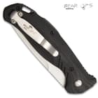 Bold Action XI Silver Pocket Knife - Automatic Opening, Sandvik 14C28N Stainless Steel Blade, G10 Handle
