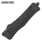 Viper-Tec Phantom Series OTF Partial Serrated Pocket Knife - Stainless Steel Blade, Metal Alloy Handle, Pocket Clip - Length 9 2/5”