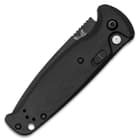 The automatic has ultra-smooth, black G10 handle scales.