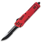 Red Ex Machina Automatic OTF Pocket Knife