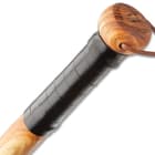Bad Axe Bat - Stainless Steel Axe Blade, Wooden Baseball Bat Handle, Stainless Steel Pins - Length 33”