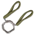 Trailblazer Pocket Paracord Chain Saw With Pouch - High Carbon Steel Construction, 11 Sharp Teeth, 24” Saw Length - Overall 39 1/2”