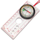 Trailblazer Map Compass - Lightweight, Compact, Clear Plastic Base, Integrated Magnifier, Neck Lanyard - Dimensions 5 1/2”x 2 1/2”