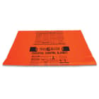 Trailblazer Survival Sleeping Bag - Heavy-Duty Orange PVC Construction, Printed Emergency Instructions, Weather-Resistant - Dimensions 29 1/2”x 74”