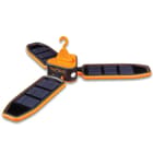 Trailblazer Tri-Folding Solar Camping Light - 18 LEDs, Built-In Battery, Micro USB Charging Cable, Tough ABS Construction, Hanging Hook