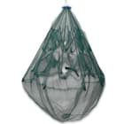 Trailblazer Foldable Bait Fish Trap - Polyester Mesh And Metal Construction, Umbrella Style Design - Diameter 37”