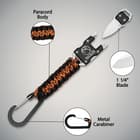 The features of the carabiner lanyard