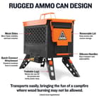 The features of the portable fire pit