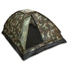 Woodland camo 3 person igloo tent on white background