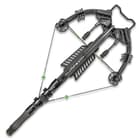 It has a TrueTimber Strata aluminum frame with an over-molded grip, adjustable X-Lok forearm piece and a 3 1/2-lb trigger