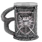 The front of the tankard