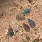 Handcrafted Contemporary 2" Agate / Jasper Stone Arrowheads - 6-pack