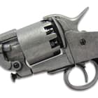 With a working single action, loading lever and simulated checkered wood grips, our Civil War Confederate Le Mat Replica Pistol is a must for your collection