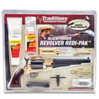 Traditions Firearms Colt 1858 Army Revolver with Redi-Pak - Working Replica / Functional Handgun - .44 Caliber Muzzleloader / Black Powder Pistol - Includes Everything Needed to Shoot (Except Powder)