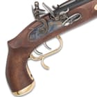 Trapper Classic Muzzleloading Flintlock Pistol - Blued Barrel, Select Hardwood Stock, 50 Caliber, Flintlock Ignition - Length 15 1/2”