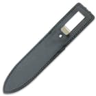 Hibben Double Edge Boot Knife With Sheath - 5Cr15 Steel Blade, Pakkawood Handle, Stainless Steel Guard And Pommel - Length 10 3/8”