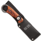 Shinwa Bloodwood Cleaver Knife With Sheath - 3Cr13 Stainless Steel Blade, Full-Tang, Pakkawood Handle Scales - Length 9”