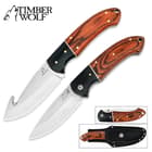 Timber Wolf River Run Two-Piece Hunting Knife Set