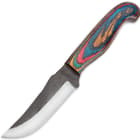 Timber Wolf Colorful Stripes Fixed Blade Hunting Knife With Sheath