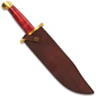 Timber Wolf Savage Rose Bowie Knife with Sheath