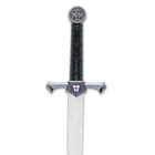 A view of the TPU hilt with crossguard and pommel