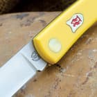 Kissing Crane Pocket Farmer Yellow Composite Pocket Knife