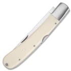 Ridge Runner Big Fisher Folding Fillet Knife - 3Cr13 Stainless Steel Blade, Faux Bone Handle, Lockback - Closed Length 6 1/2”