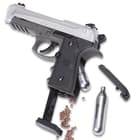 Crosman Mako Semi-Automatic CO2 Powered Air Pistol - Blowback Action, Steel Barrel, Polymer Body, 20-Round Magazine