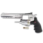 Crosman SR357 Revolver Air Gun - Full Metal Construction, Six-Shot Cylinder, Reusable Cartridges, Adjustable Rear Sight