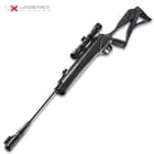 The Umarex Surgemax Elite Air Rifle has a hard-hitting TNT Gas Piston power plant that produces a powerful 1,200 fps muzzle velocity, which is enough zing to shred cans and pop pests with gusto