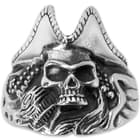 Pirate Skull Reef Stainless Steel Men's Ring