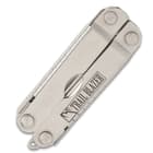 The multi-tool is 5 1/4” when open and 2 1/2” when closed