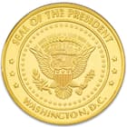President Trump Gold Coin - Crafted Of Metal-Alloy, Gold-Plated, Collector’s Item, Intricate Detail, 40 mm - Dimensions 1 1/2”