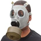 Surplus Polish MC-1 Gas Mask w/ Filter and Camo Bag