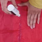 The formula cures to a clear, flexible seal in just two hours for an application on tent seams that’s quick and easy