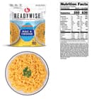A view of the mac and cheese served in a bowl and in its pouch