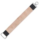 Kriegar Double Sided Hanging Strop - Smooth Buffalo Leather, Coarse Suede - Swivel Hook - Yields Sharpest Blade Edges Possible - Great for Pocket Knives, Straight Razors & More - 2" x 18"