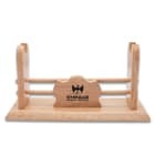 It has a sturdy wooden construction that will hold your katana securely and its overall dimensions are 13”x 4 3/4”x 6 3/4”