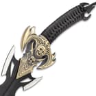 Skullator Fantasy Sword - Stainless Steel And Metal Alloy Construction, Cord-Wrapped Handle - Length 19”