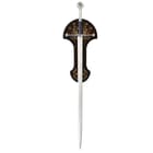 United Cutlery Lord of the Rings LOTR Anduril Sword of King Elessar with Wall Plaque - 52 7/8" Length, The Hobbit
