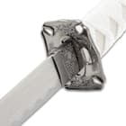 Ghost Katana 3-Piece Carbon Steel Sword Set with Display Stand