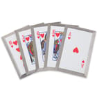 Royal Flush Throwing Card Set Of Five